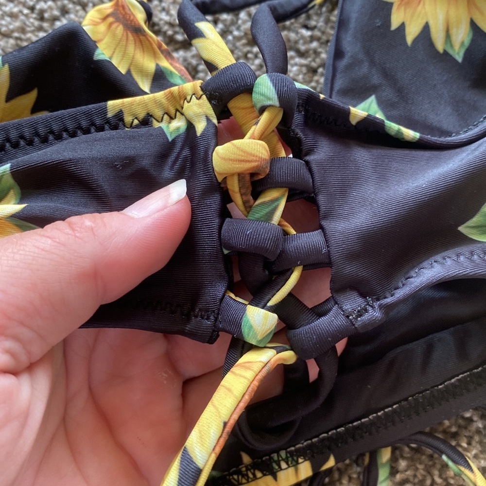 Women Sunflower Bikini  Swimsuit top​​ - Picture 5 of 5